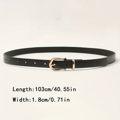 5pcs Stylish PU Belt Snake Leopard Print Vintage Belt Thin Dress Girdle
