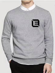 Men's Casual Knitted Sweater Mid Stretch Crew Neck Pullover