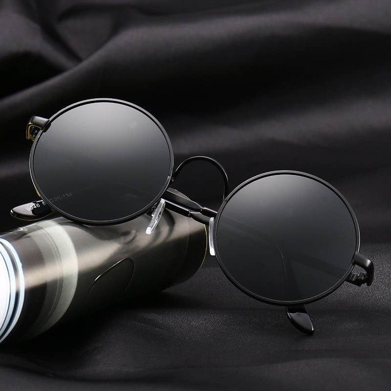 Polarized Round Sunglasses Vintage Circle Hippie Sun Glasses