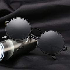 Polarized Round Sunglasses Vintage Circle Hippie Sun Glasses