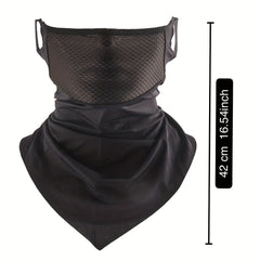 Ice Silk Sunscreen Riding Ear Hanging Ear Mask Breathable Mesh