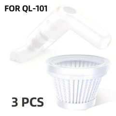 3pcs Vacuum Cleaner HEPA Filter Element Washable Healthy Accessory