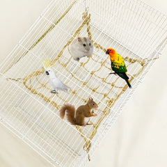 Parrot Climbing Nets Thick Hemp Rope Reinforced Hammocks