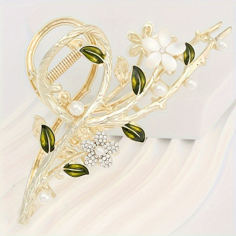 Large Flower Hair Clip Metal Claw Hair Accessory Girls Kids