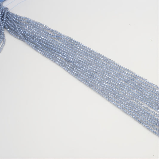 15'' Spinel Plated Faceted Beads for Jewelry Making