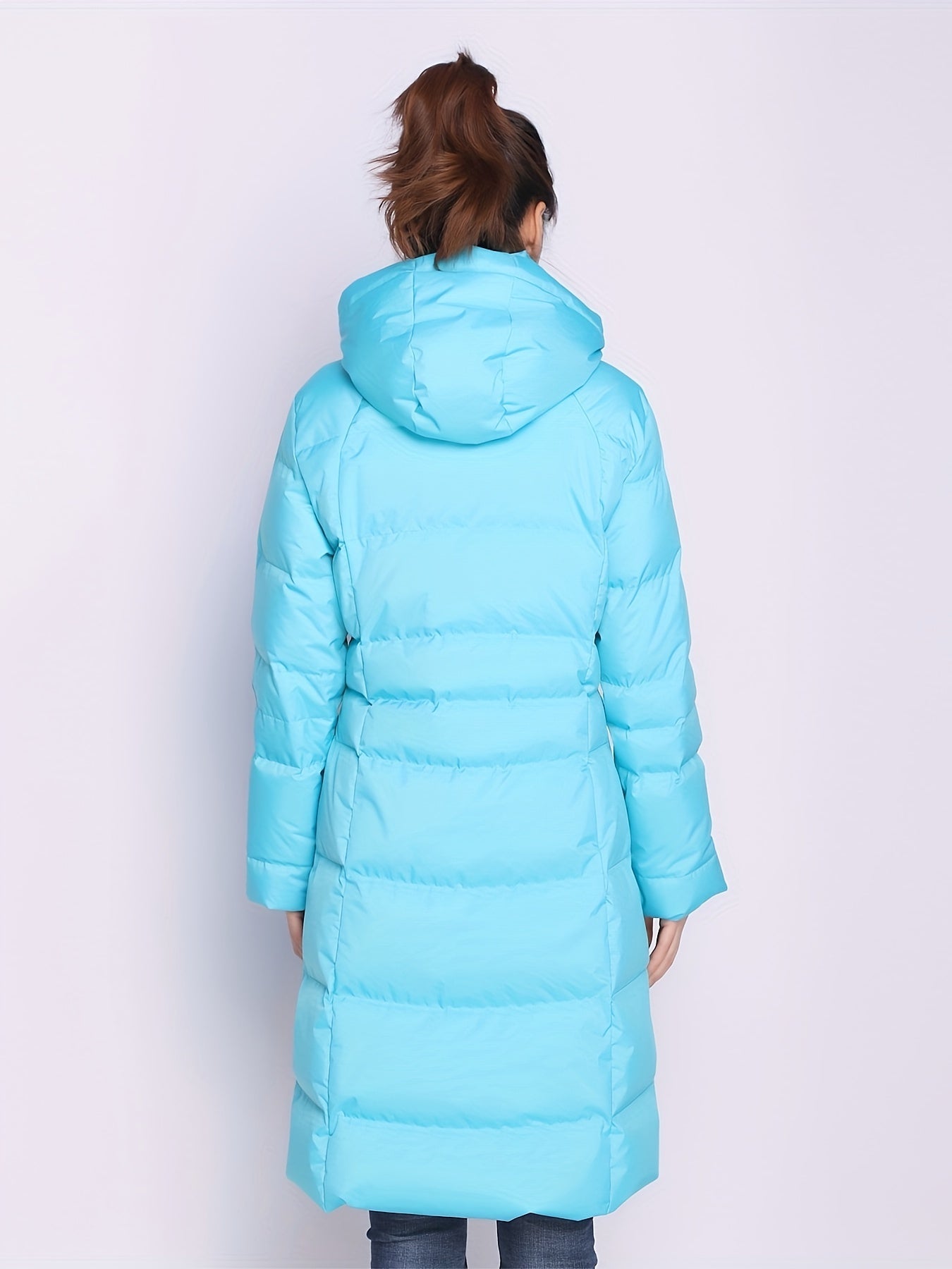 Thickened Long Down Jacket for Winter Outdoor Sports Women