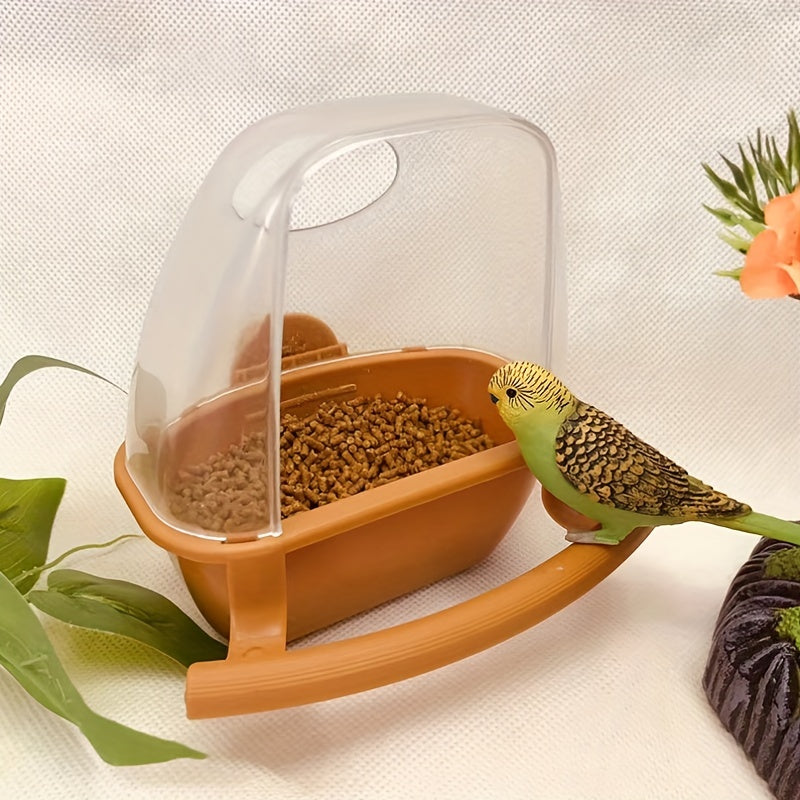 Hanging Bird Feeder & Water Bowl for Parrots - Durable Pet Cage Food Container