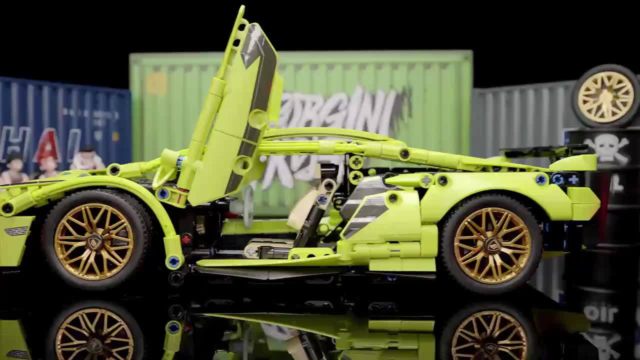 Large Building Blocks Toy Set for Car Enthusiasts