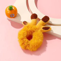 Cartoon Animal Ears Plush Hair Tie Hair Bands Ponytail Holders Scrunchies