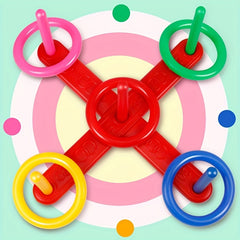 Colorful Parent Child Throwing Ring Set for Indoor & Outdoor Play