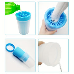 Portable Dog Paw Cleaner Cup for Grooming and Hygiene