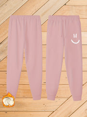 Women's Plus Graphic Print Fleece Harem Trousers