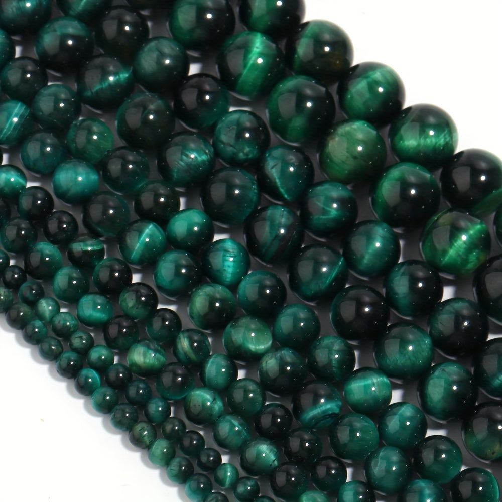 Green Tiger's Eye Stone Beads for DIY Jewelry Making 4-12mm