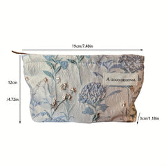 Floral Organizer Bag for Makeup Toiletries & Travel Essentials