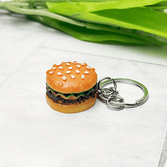 Hamburger Keychain Cartoon Food Car Keychain Bag Keychain