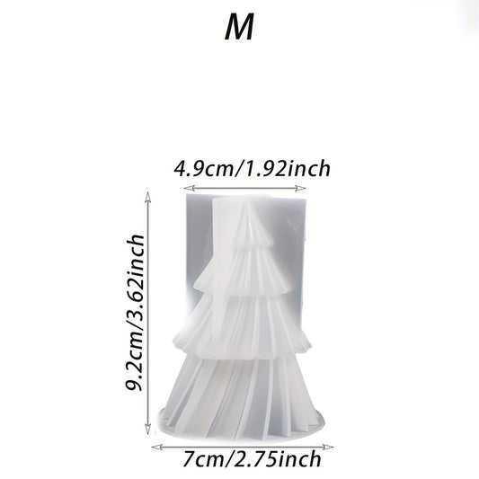 3D Pine Silicone Mold for DIY Christmas Tree Scented Candle Decoration