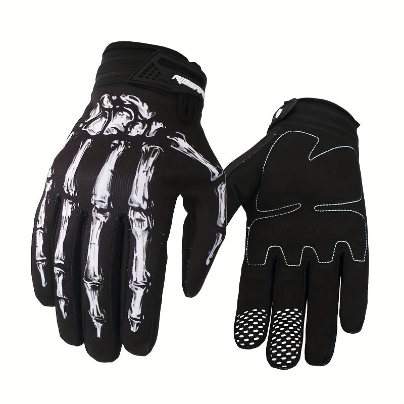 Bone Printed Cycling Gloves Touch Screen Windproof Coldproof Warm Gloves
