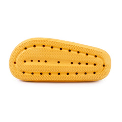 Men's Comfort Slippers Yellow Thick Sole Non Slip for Bathroom Shower