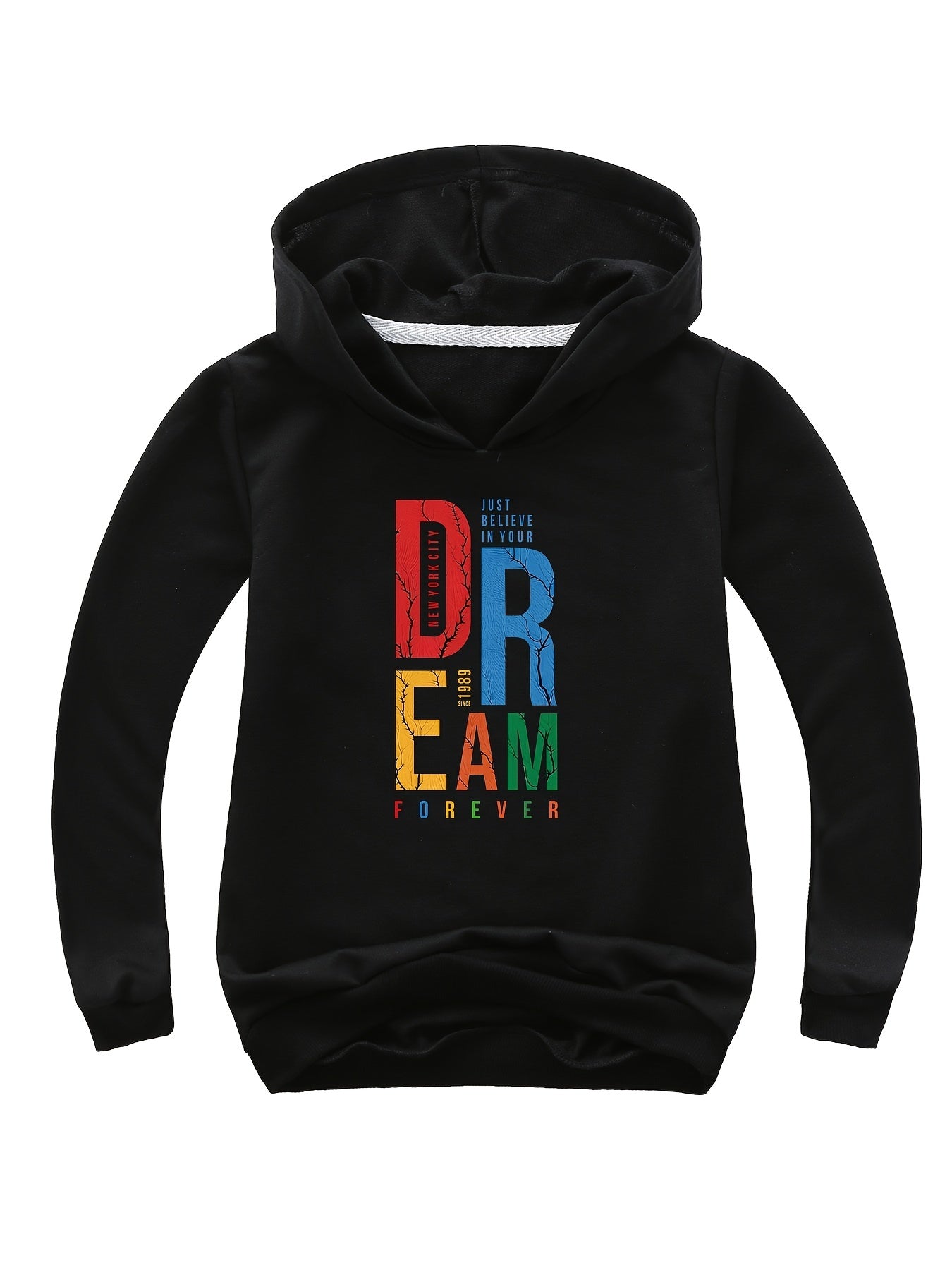 'Dream' Print Hoodie Boys Pullover Hooded Sweatshirt