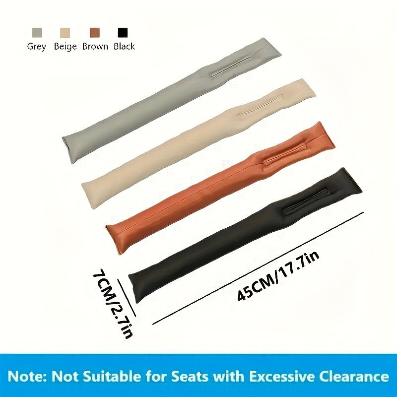 Car Seat Gap Filler Soft Faux Leather Padding Leak Pads