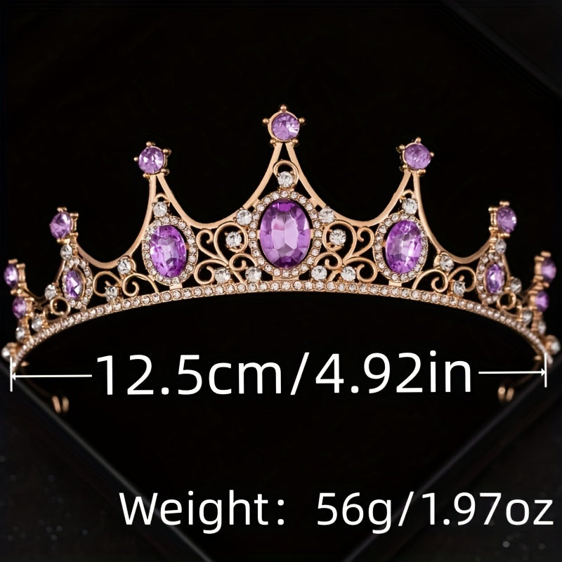 Rhinestone Crystal Crown Wedding Hair Accessory