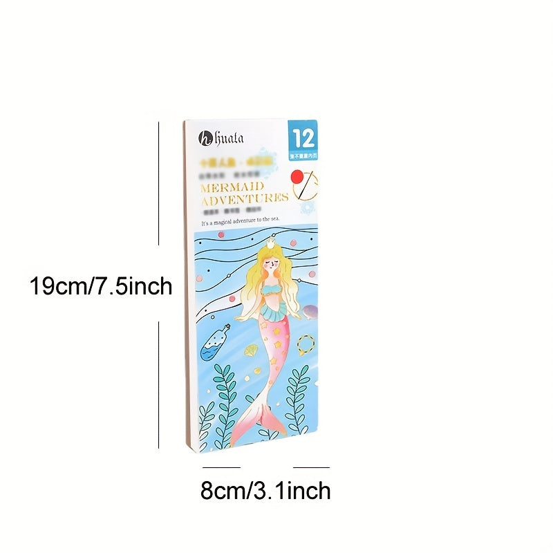 12pcs Watercolor Coloring Book with Paint Pens