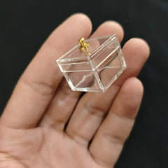 4pcs Display Cases Transparent Plastic Storage Boxes for Dollhouse Accessories