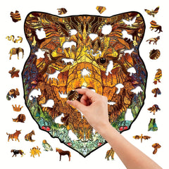 Funny Bear Wooden Puzzle with Box
