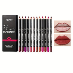 Smudge Proof Lip Liner Set Waterproof Long Lasting Pencil Kit