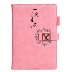 Chinese Deer & Flowers Notepad A5 160 Pages