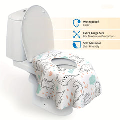 Portable Toilet Seat Cushion for Travel Waterproof Extra Large