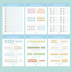 Math Exercise Books Set: Numbers 1-10 Addition/Subtraction Within 20
