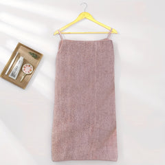 Women's Coral Velvet Suspender Bath Dress