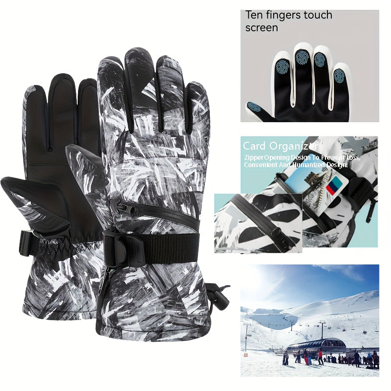 Men's Winter Ski Gloves Waterproof Cycling Gloves