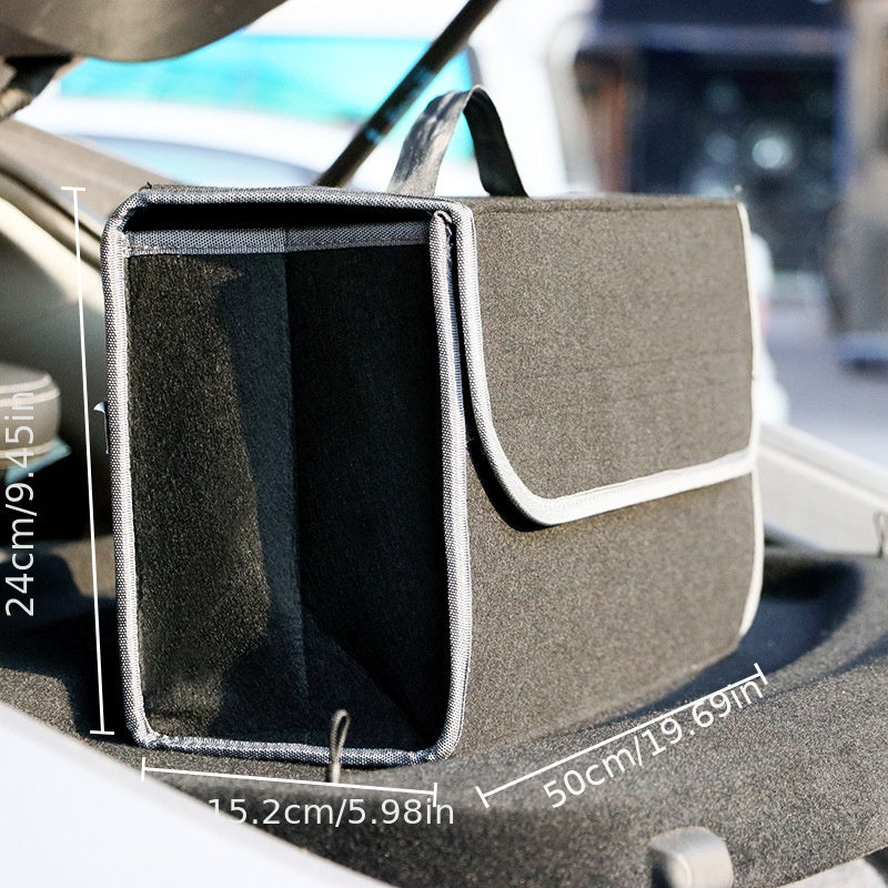 Car Trunk Organizer Anti Slip Boot Storage Bag Soft Felt Accessories