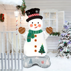 Santa Claus Aluminum Film Balloon for Christmas Decor