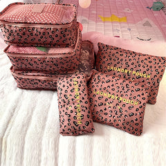 6pcs Travel Storage Bag Sets Underwear Luggage Bag Travel Clothing Storage Bags
