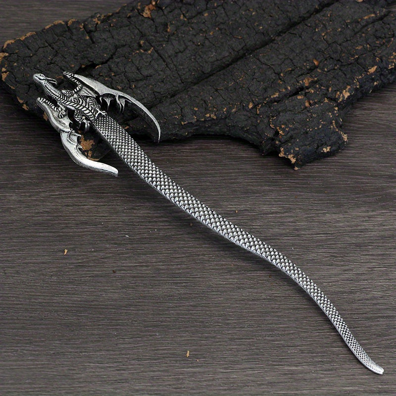 Vintage Dragon Hairpin Viking Metal Hair Sticks Women's Hair Accessories Jewelry