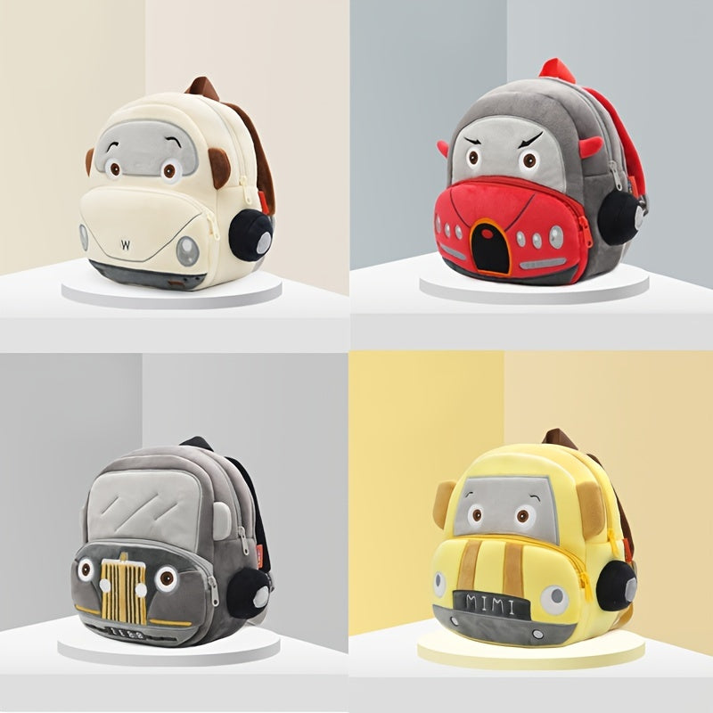 Cute Plush Baby Backpack for Kids, Ideal for Car Rides and School