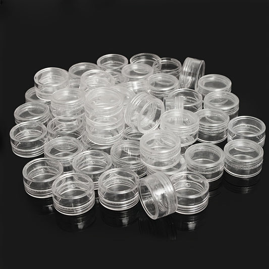 10pcs Round Plastic Small Box Storage Container