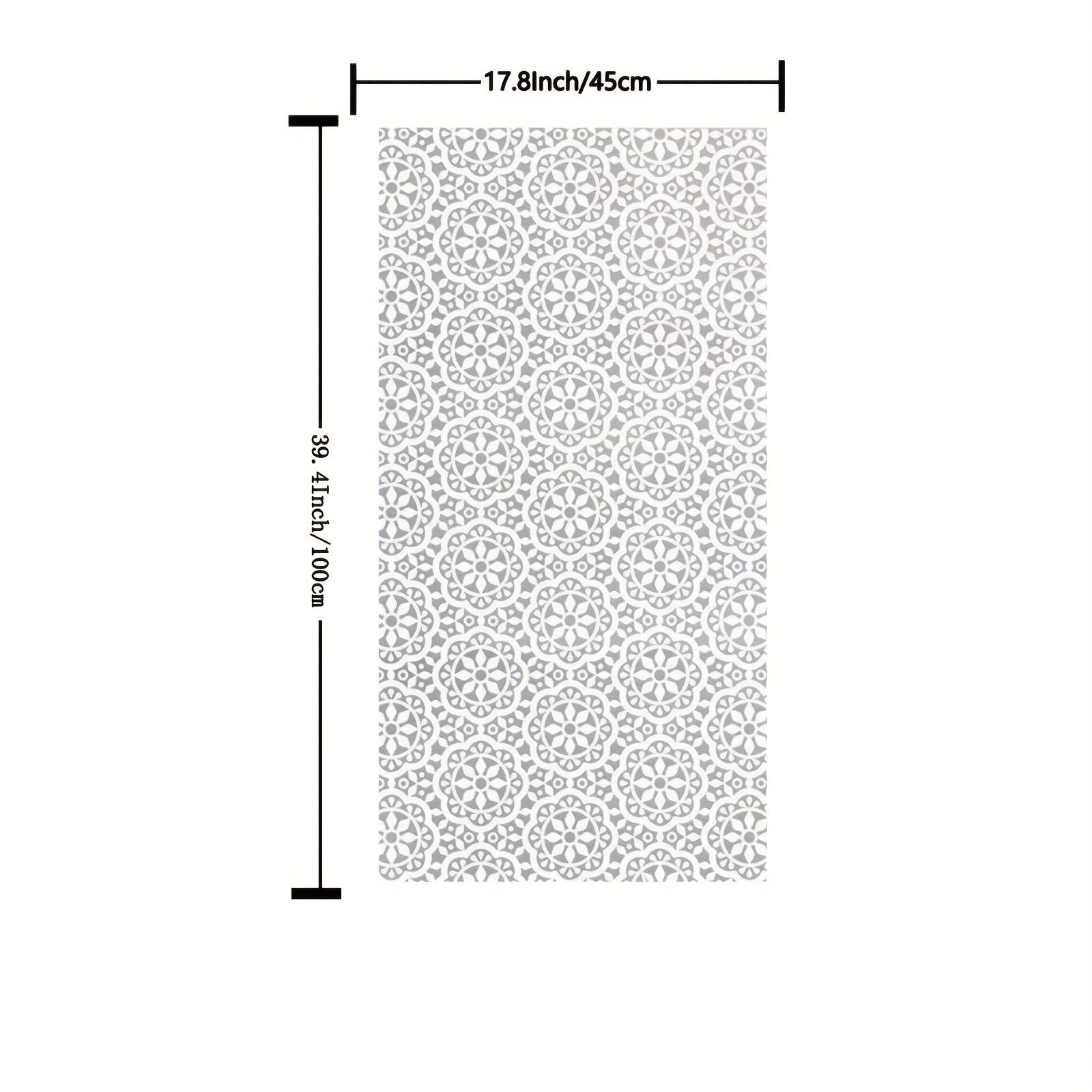 Decorative Privacy Window Film Static Cling Vinyl Anti UV Stained Glass Effect