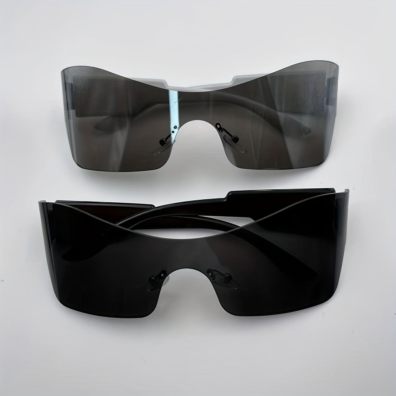 Men's Cycling Windproof Sports Sunglasses Y2K Rimless Decorative Eyewear