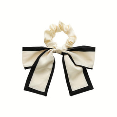 Satin Bow Scrunchies Hair Tie Ponytail Holder Hair Ring