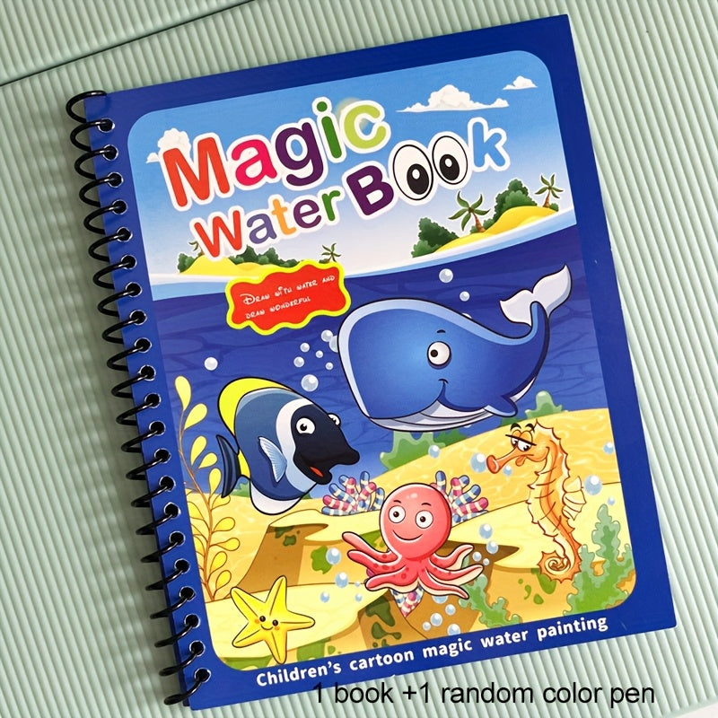 Seaworld Water Book with Pen - Magic Drawing Book