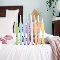 8pcs Candy Crochet Set With Soft Handle For Sweater Knitting