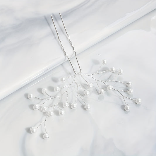Faux Pearl Silvery Hairpin Bridal Wedding Bobby Pin Party Favor Decorations
