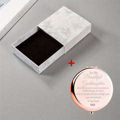 Compact Makeup Mirror for Goddaughter Birthday Wedding Graduation Travel Gift