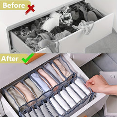 Grid Socks Drawer Storage Box Underwear Storage Drawer Basket