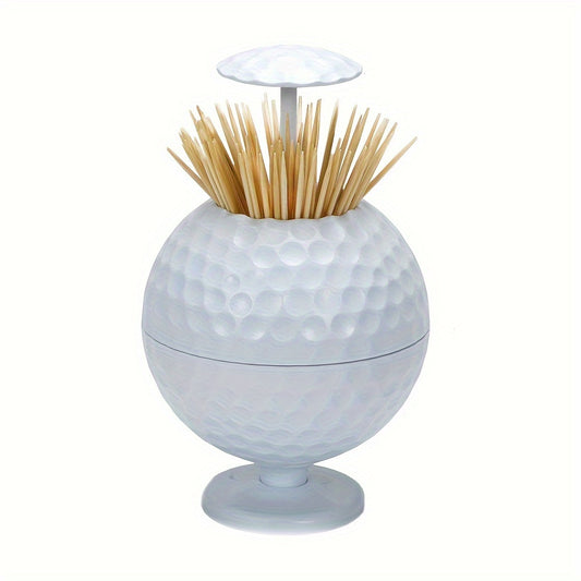 Golf Toothpick Tube Press Automatic Toothpick Box Portable Toothpick Bucket