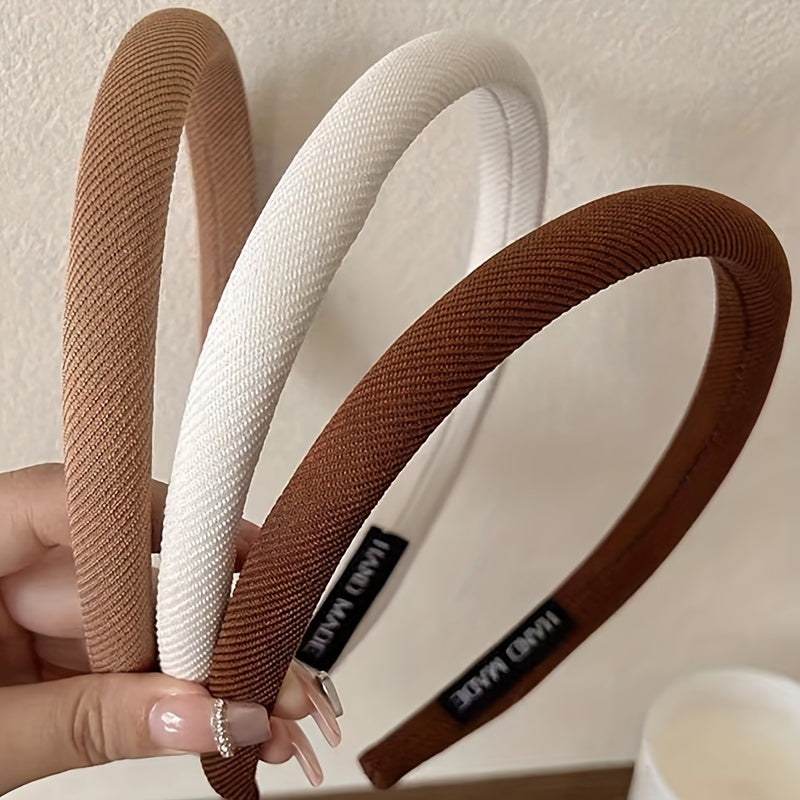 3pcs Fabric Head Hoop Headdress Hair Accessories For Women Girls